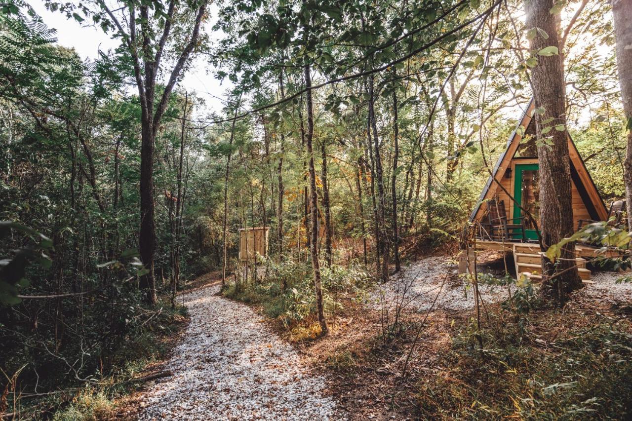 Blue Brambler Glamping A-Frame Apartment Rockbridge Exterior photo